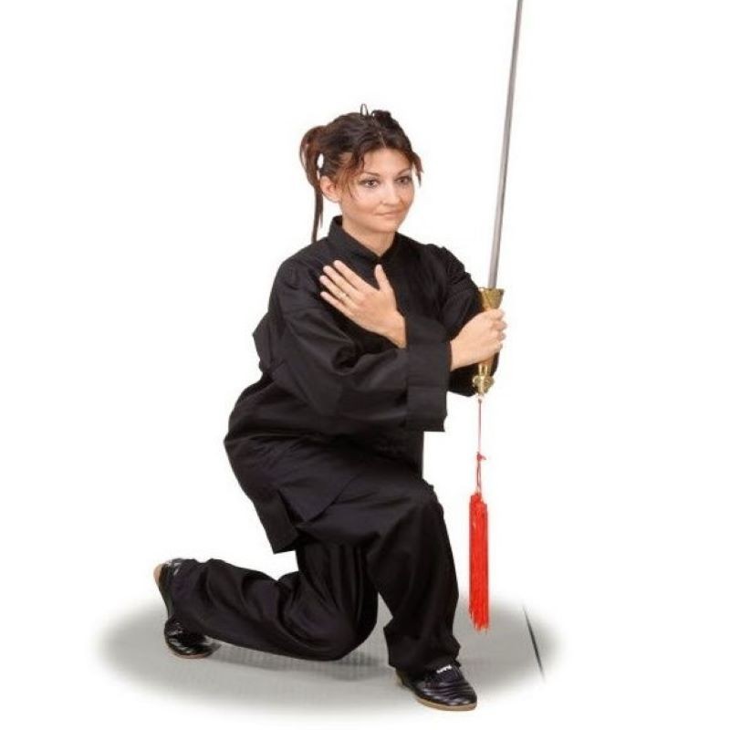 Uniforme Kung Fu cotone nero