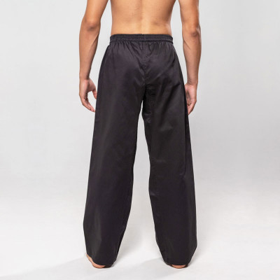 pantaloni lunghi cotone nero allenamento arti marziali