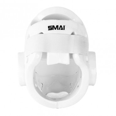 casco con visiera trasparente SMAI omologato WKF Karate