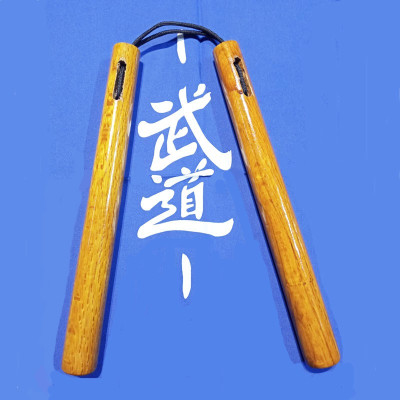 nunchaku legno tondo naturale corda