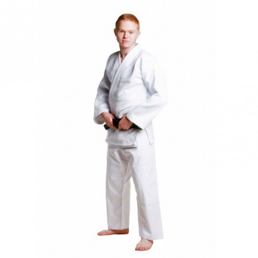 Judogi Itaki Hajime cotone bianco medio pesante per allenamento e competizioni