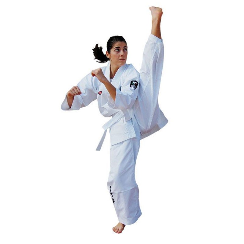 dobok itaki ITF competizione e allenamento per taekwondo bianco