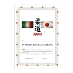 diploma judo graduazione | Futura Sport
