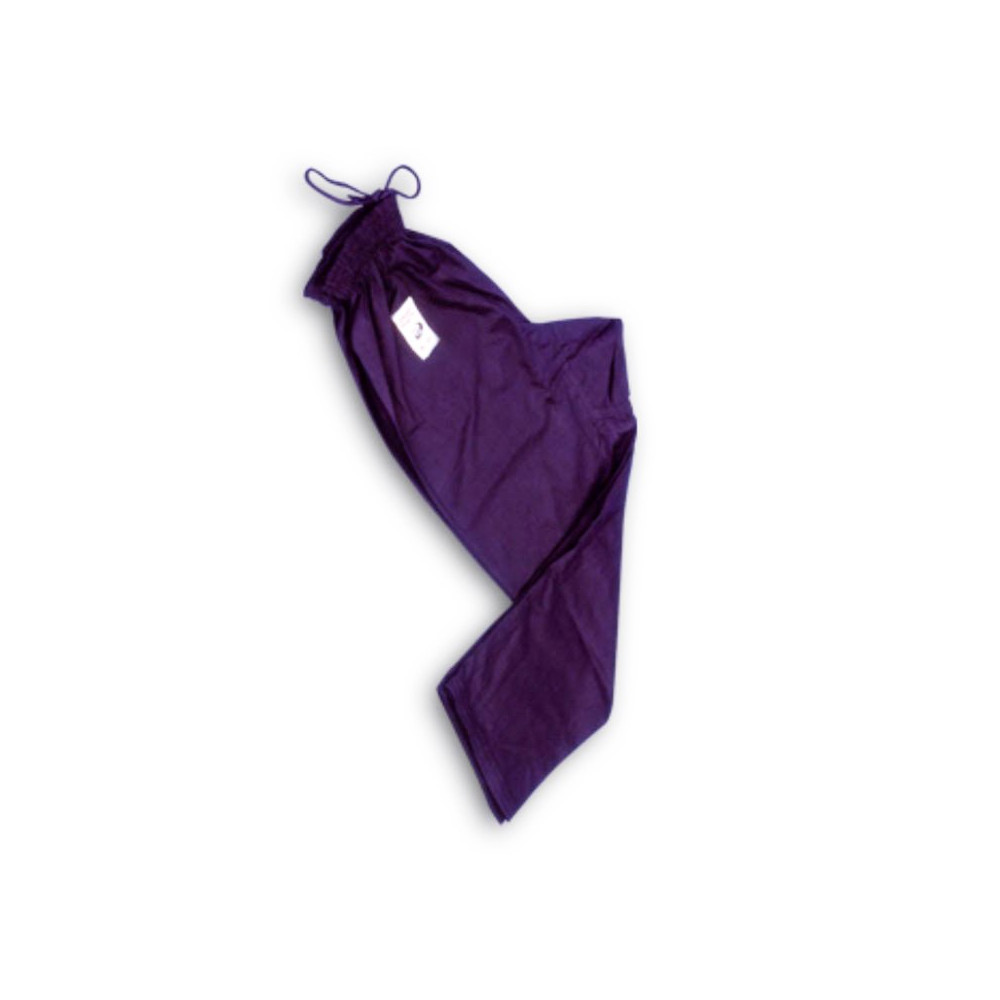 Pantaloni cotone nero aperto alla caviglia per karate kobudo kung fu Pantaloni cotone nero aperto alla caviglia per karate kobudo kung fu